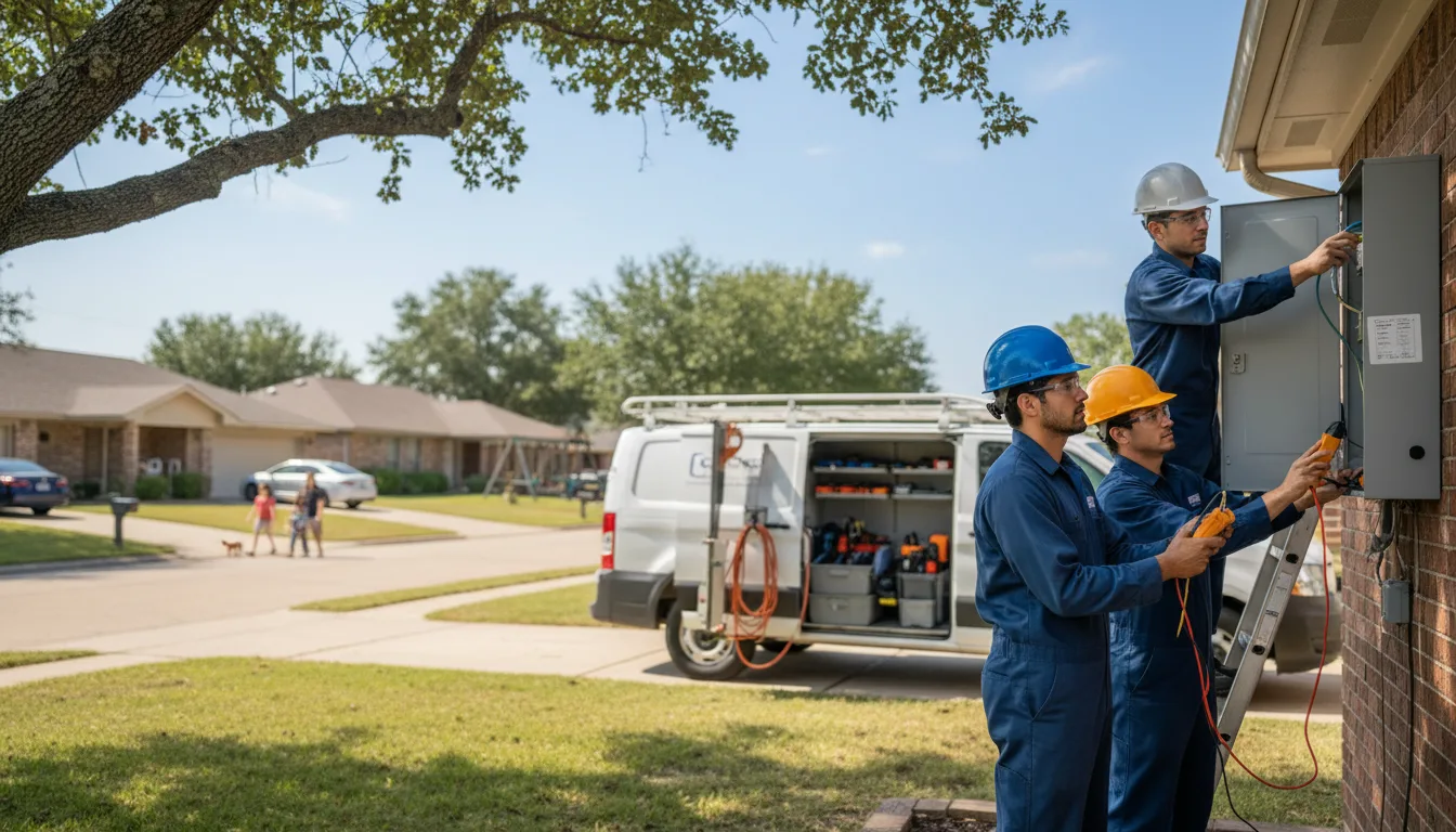 Certified electrician providing emergency electrical services in Hastings, IA